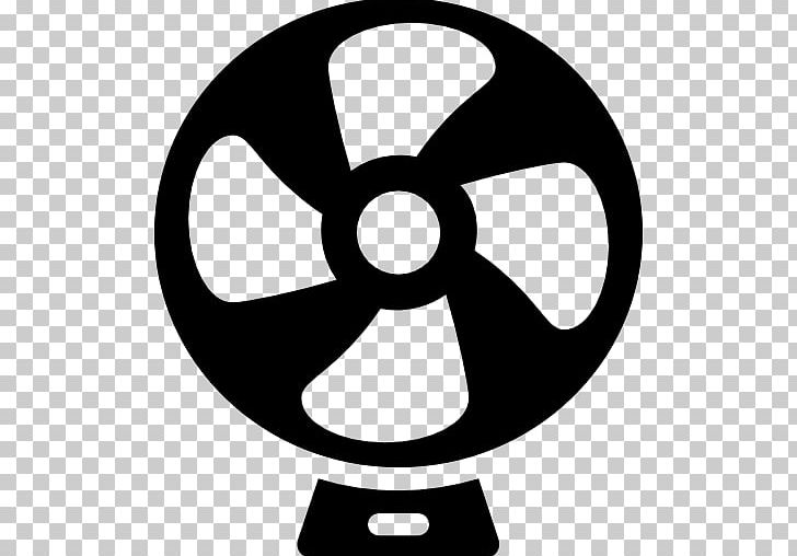 Computer Icons Fan Refrigeration Air Conditioning PNG, Clipart, Air Conditioning, Area, Black And White, Central Heating, Circle Free PNG Download