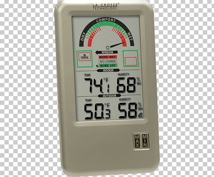 Weather Station La Crosse Technology Indoor–outdoor Thermometer PNG, Clipart, Atomic Clock, Electronics, Hardware, Humidity, La Crosse Free PNG Download