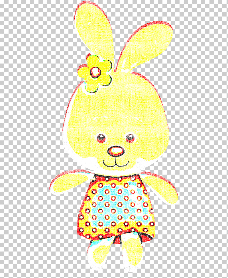 Easter Bunny PNG, Clipart, Baby Toys, Cartoon, Easter Bunny, Yellow Free PNG Download