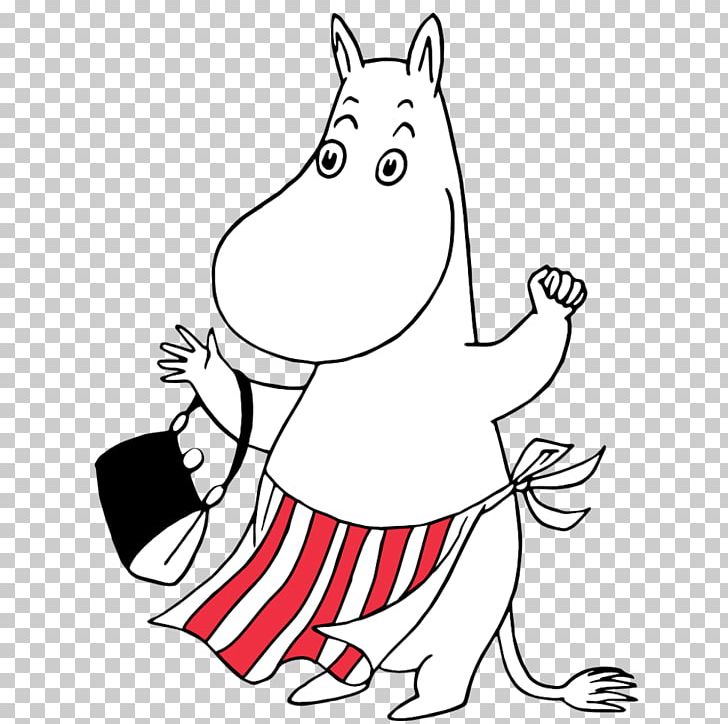 Moominmamma The Moomins And The Great Flood Moomintroll Little My PNG, Clipart, Arm, Black, Black And White, Dog Like Mammal, Drawing Free PNG Download