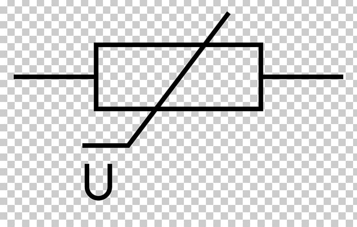 Varistor Resistor Electronics Electronic Symbol Electrical Resistance And Conductance PNG, Clipart, Angle, Area, Black, Black And White, Brand Free PNG Download