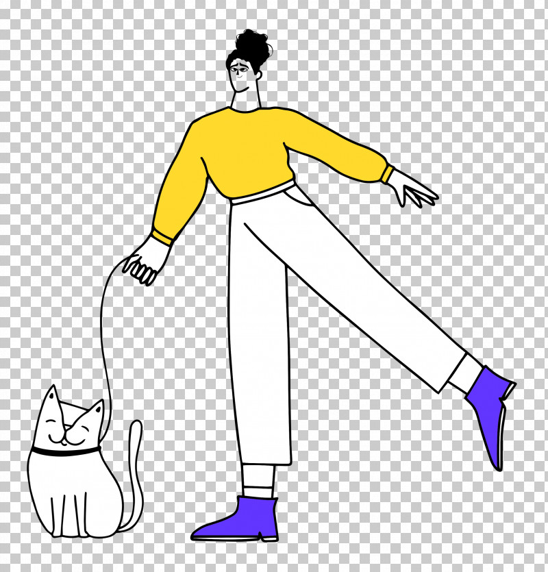Walking The Cat PNG, Clipart, Fashion, Joint, Line Art, Meter, Shoe Free PNG Download