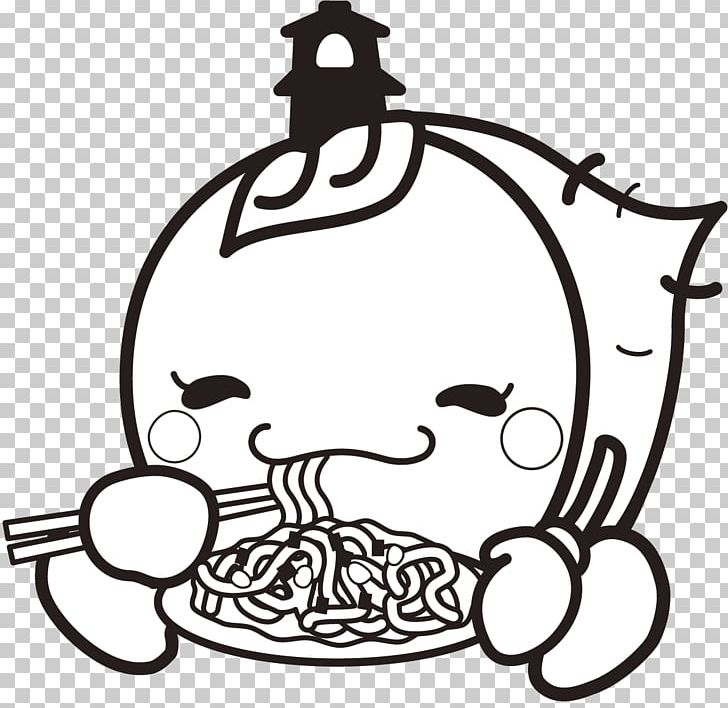 Fried Noodles 川越太麺焼きそば Renkei-ji PNG, Clipart, Artwork, Black And White, Buddhist Temple, Fried Noodles, Head Free PNG Download