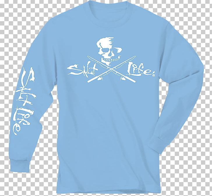 Long-sleeved T-shirt Clothing Salt Life Dive & Skull Small Flag PNG, Clipart, Active Shirt, Blue, Bluza, Clothing, Clothing Accessories Free PNG Download