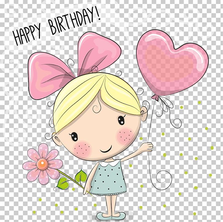Birthday Cartoon PNG, Clipart, Balloon, Child, Fashion, Fashion Girl, Fictional Character Free PNG Download