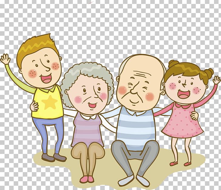 Grandparent Old Age Child Parenting Illustration PNG, Clipart, Boy, Cartoon, Child, Children, Conservatorship Free PNG Download