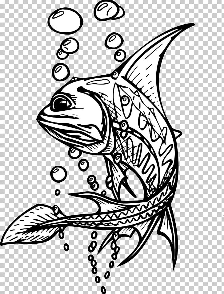 Lonely Fish PNG, Clipart, Animals, Aquarium Fish, Artwork, Black And White, Designer Free PNG Download