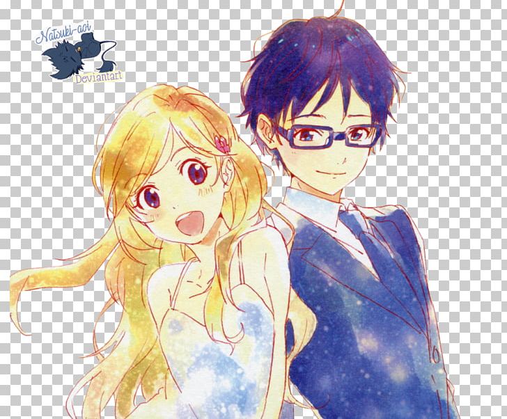Kousei Kaori Your Lie In April YouTube Drawing PNG, Clipart, Anime, Aniplex, Arima, Artwork, Black Hair Free PNG Download