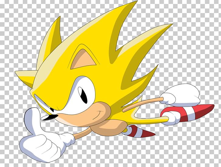 Super Tails returns, yellow Super Sonic character illustration transparent  background PNG clipart