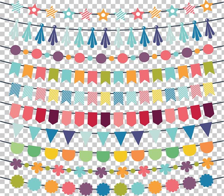 Euclidean Garland Birthday Party PNG, Clipart, Area, Colors, Color Splash, Computer Icons, Dance Party Free PNG Download