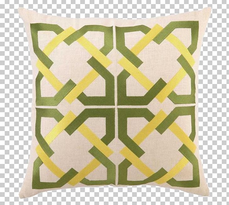 Throw Pillow Cushion Green Linen PNG, Clipart, Bedroom, Carpet, Color, Cushion, Embroidery Free PNG Download