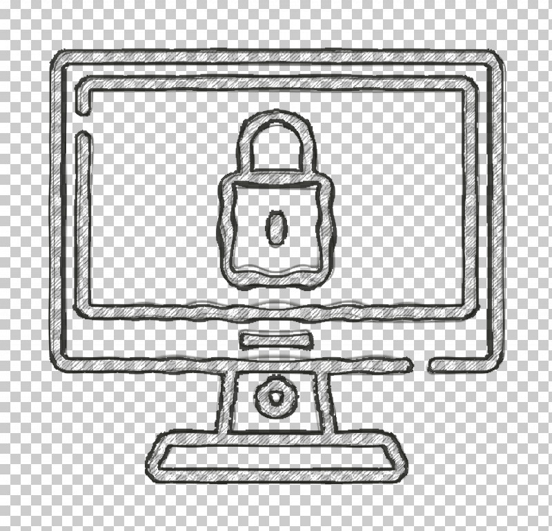Privacy Icon Lock Icon Media Technology Icon PNG, Clipart, Bathroom, Black And White, Furniture, Geometry, Line Free PNG Download