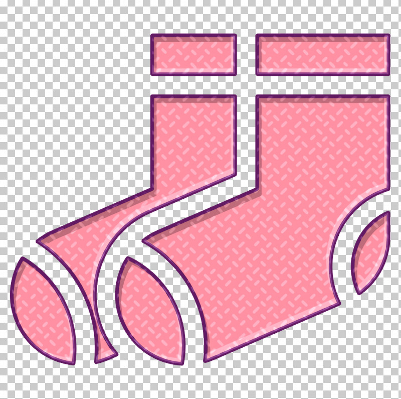 Socks Icon Clothes Icon Sock Icon PNG, Clipart, Clothes Icon, Line, Material Property, Pink, Sock Icon Free PNG Download