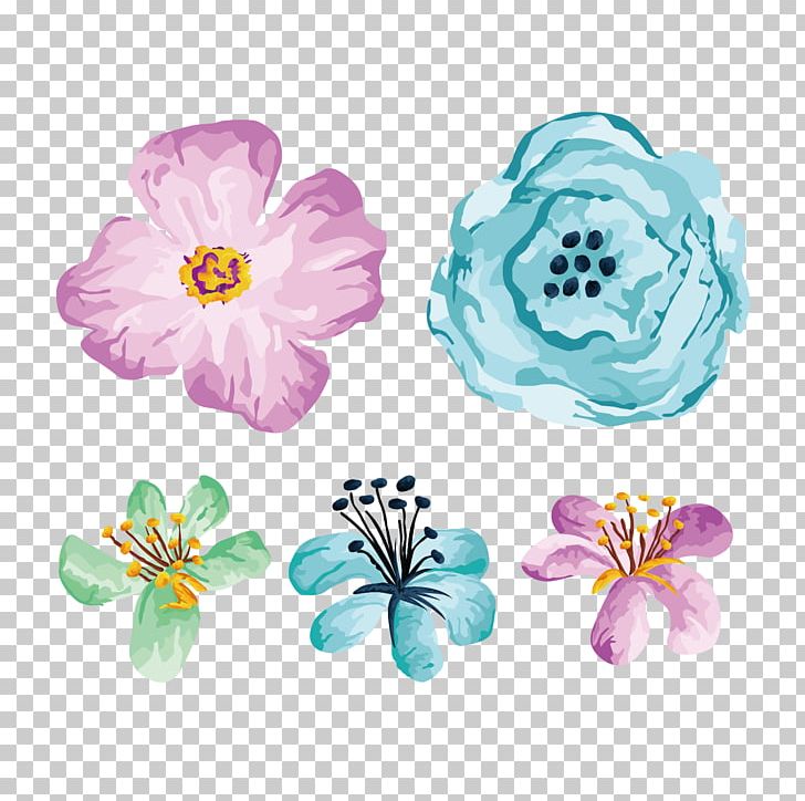 Flower Illustration PNG, Clipart, Colored Flowers, Cut Flowers, Decorative Patterns, Design, Download Free PNG Download