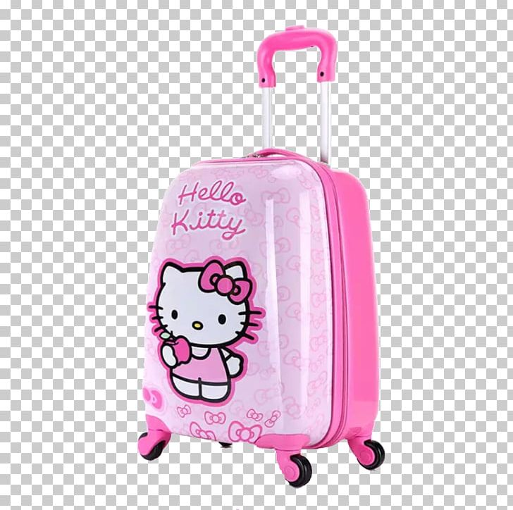 Hello Kitty Suitcase Cat PNG, Clipart, Bag, Cartoon, Cat, Drawing, Gratis Free PNG Download