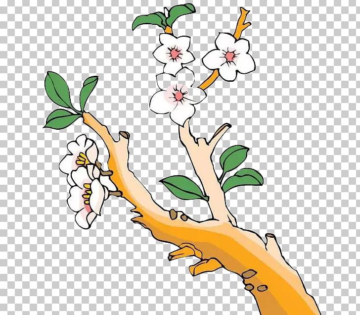 Blossoming Pear Tree Painting Illustration PNG, Clipart, Art, Artwork, Branch, Cartoon, Flower Free PNG Download