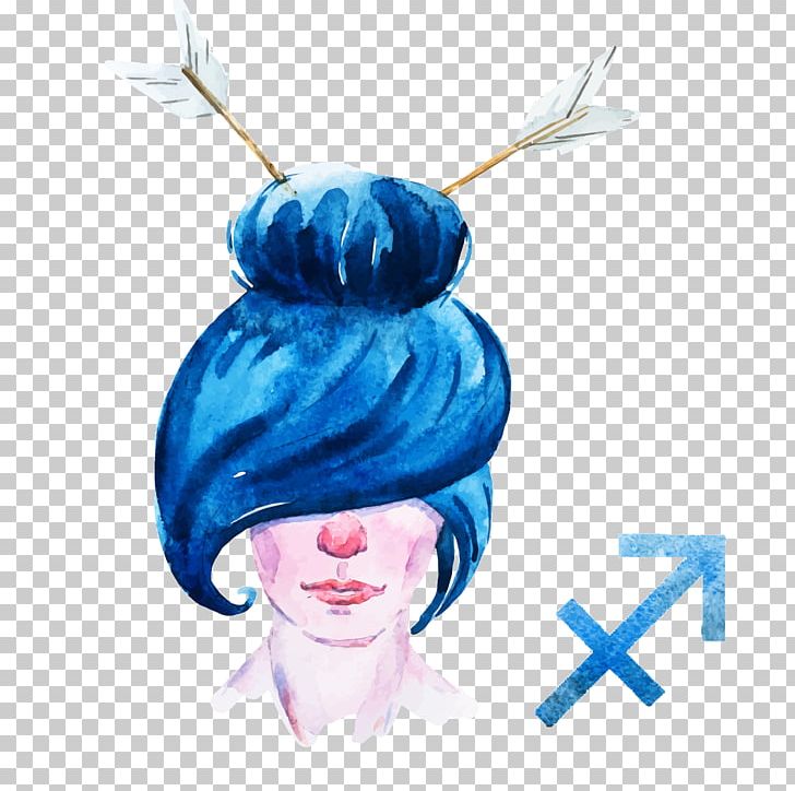 Sagittarius Astrological Sign Zodiac Horoscope Astrology PNG, Clipart, Aquarius, Aries, Blue, Cartoon, Hair Accessory Free PNG Download