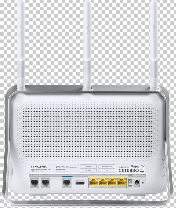 Wireless Router TP-LINK Archer VR900 DSL Modem TP-LINK Archer VR200v PNG, Clipart, Dsl Modem, Electronic Device, Electronic Instrument, Electronics, Ieee 80211ac Free PNG Download