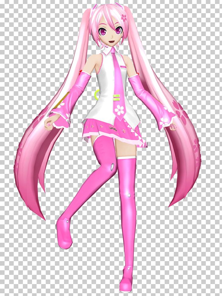 Hatsune Miku: Project DIVA F 2nd Sakura PNG, Clipart, Action Figure, Chibi, Doll, Fictional Character, Fictional Characters Free PNG Download