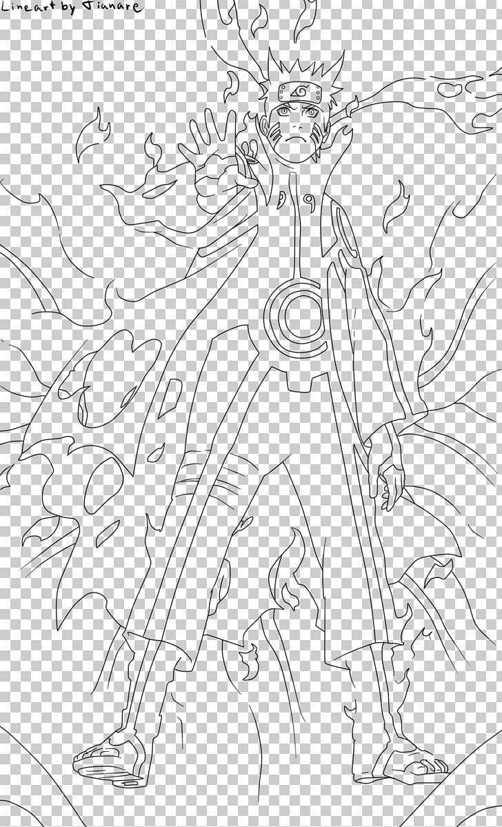 Kurama Line Art Black And White Tailed Beasts Coloring Book PNG, Clipart, Area, Artwork, Black And White, Cartoon, Character Free PNG Download