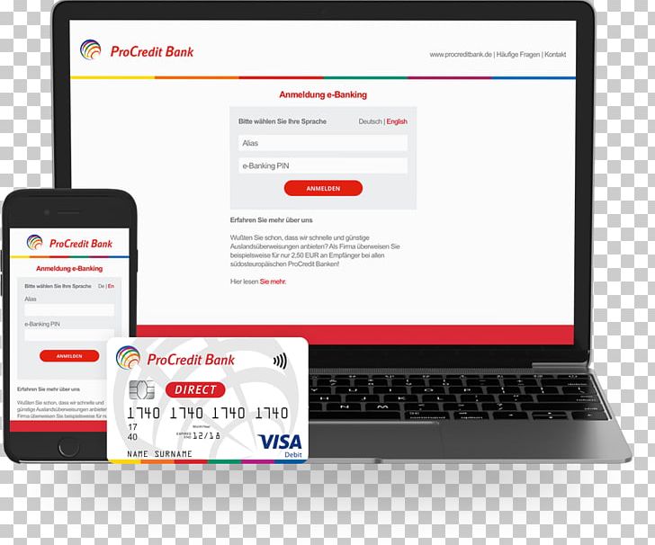 Online Banking Direct Bank First Direct ProCredit PNG, Clipart, Bank, Bank Account, Brand, Business, Communication Free PNG Download
