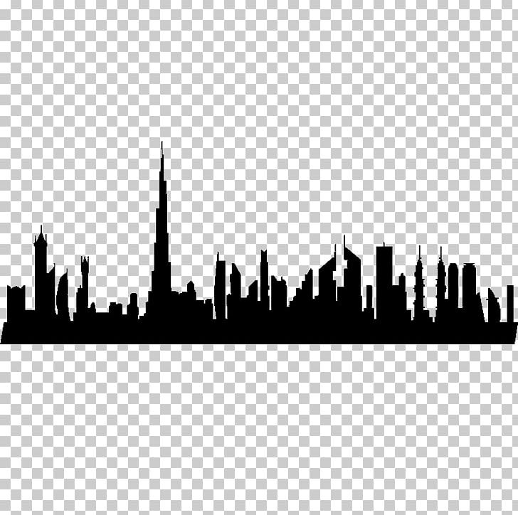 Dubai Skyline Silhouette PNG, Clipart, Black And White, Brand, City, Dubai, Dubai Skyline Free PNG Download