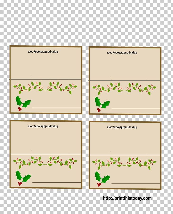 Place Cards Christmas Decoration Holiday Gift PNG, Clipart, Area, Christmas, Christmas And Holiday Season, Christmas Card, Christmas Decoration Free PNG Download