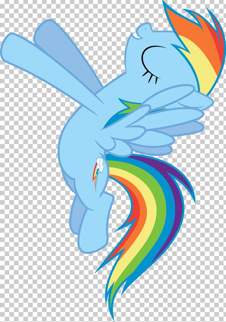 Rainbow Dash Fluttershy Pony Illustration PNG, Clipart, Art, Artwork, Beak, Bird, Blue Free PNG Download