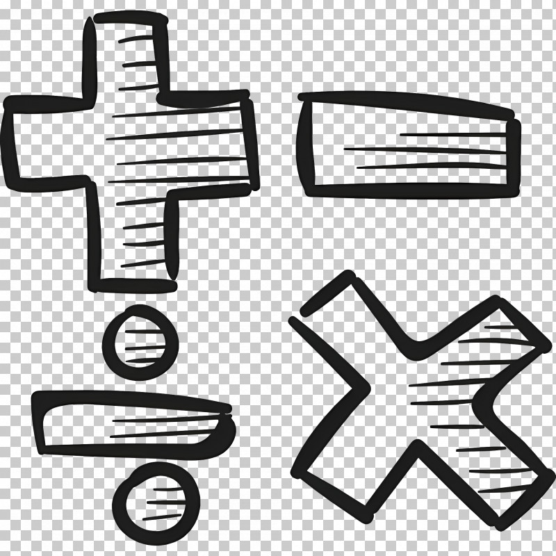 Maths Symbol - Math Symbols In Doodle Sketch Style PNG, Clipart, Black ...