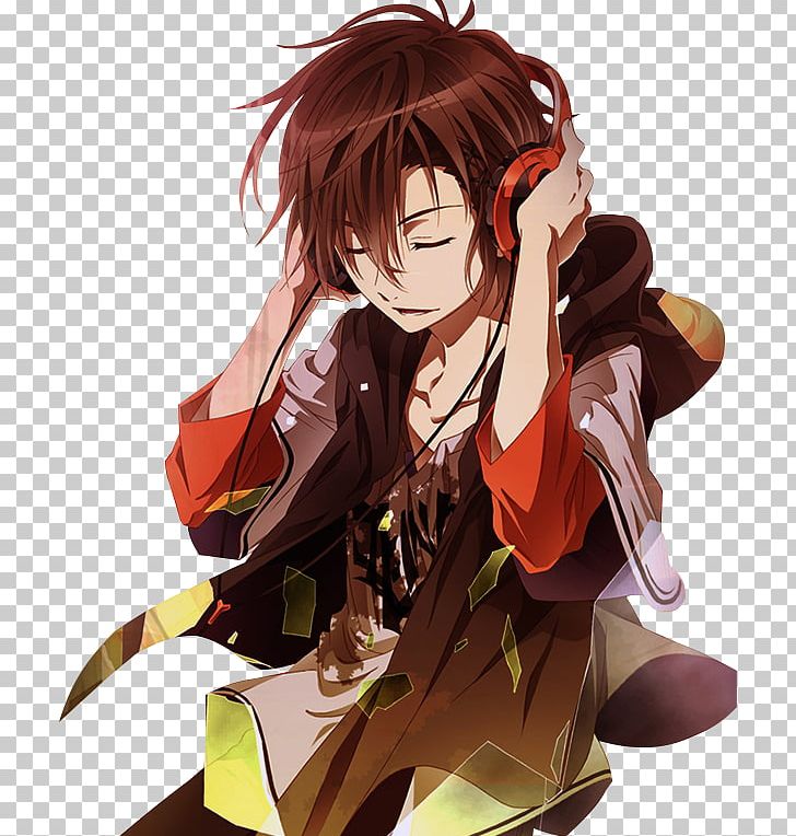 Anime Headphones Drawing Manga Male Png Clipart Animated