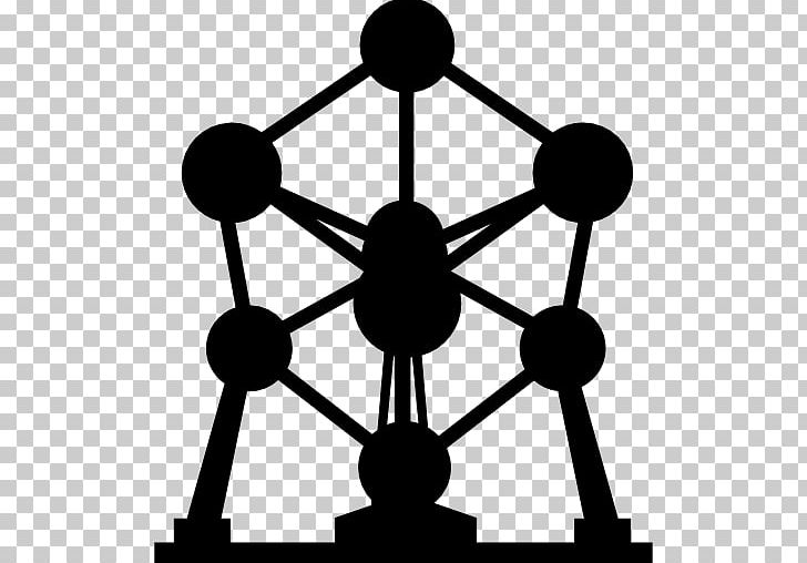 Atomium Computer Icons PNG, Clipart, Angle, Area, Artwork, Atomium, Black And White Free PNG Download