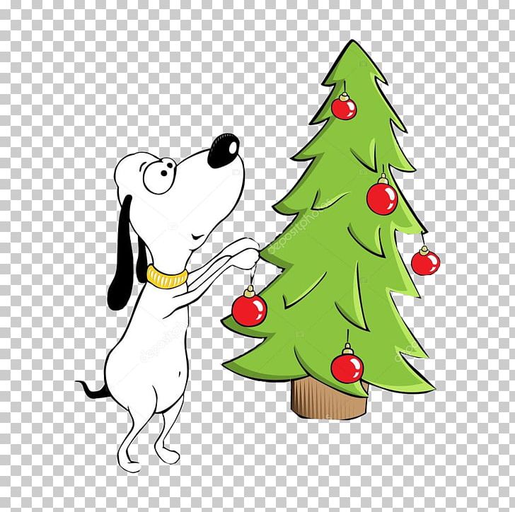 Christmas Tree Christmas Ornament Spruce Fir PNG, Clipart, Canidae, Carnivoran, Character, Christmas, Christmas Decoration Free PNG Download