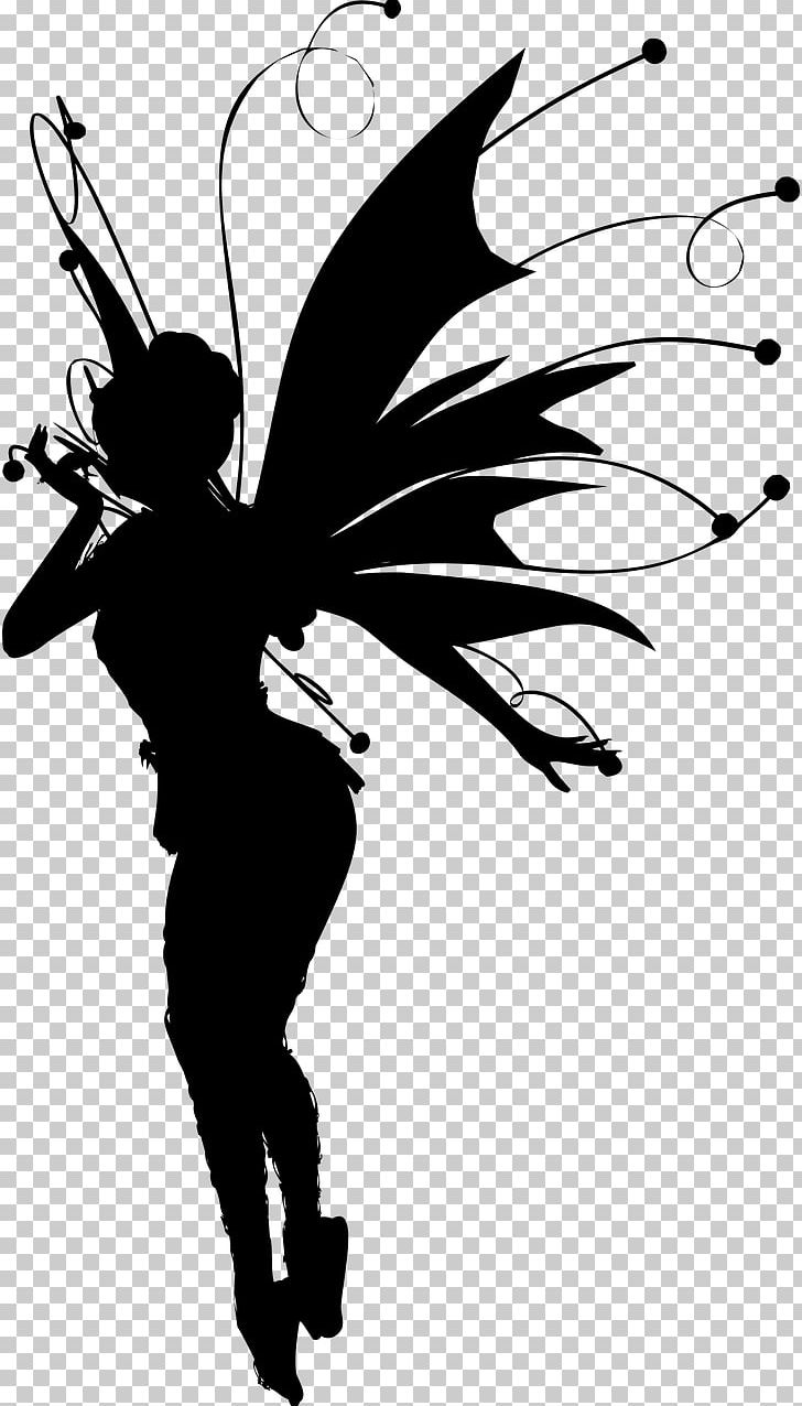 Fairy Silhouette PNG, Clipart, Art, Black And White, Butterfly, Fantasy, Fictional Character Free PNG Download