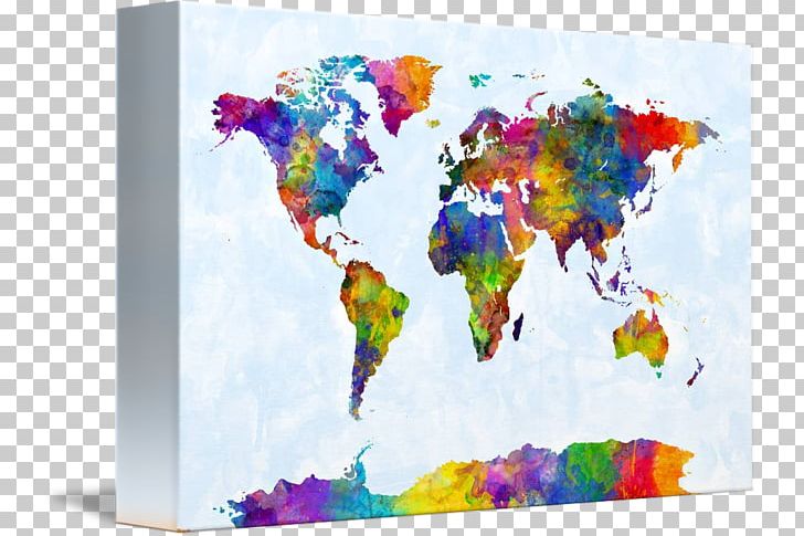 World Map Watercolor Painting Canvas PNG, Clipart, Art, Art Museum, Canvas, Canvas Print, Early World Maps Free PNG Download