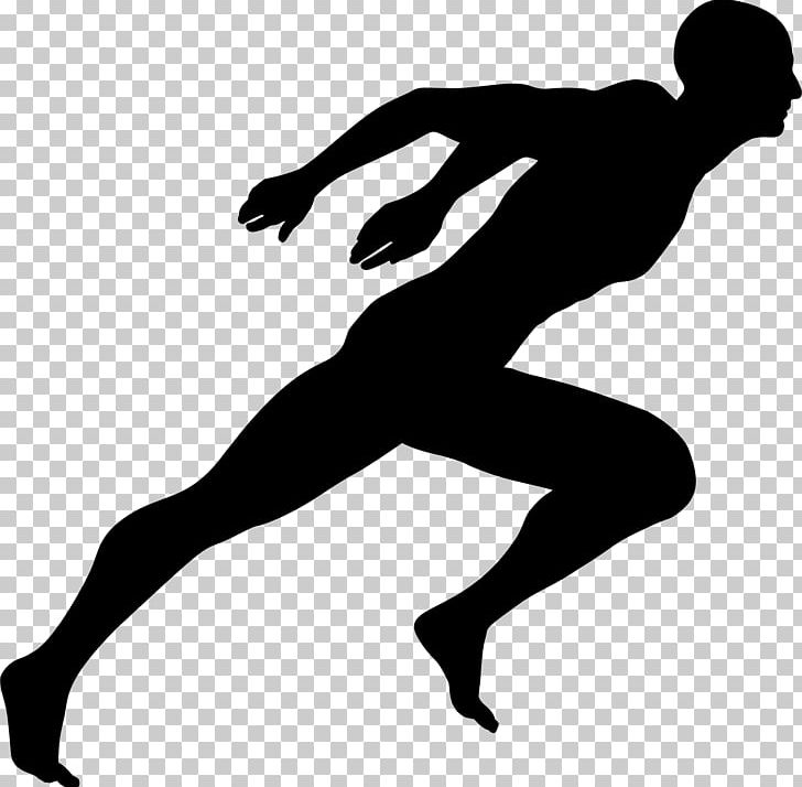 Sprint Running Sport PNG, Clipart, Arm, Black, Black And White, Footwear, Hand Free PNG Download