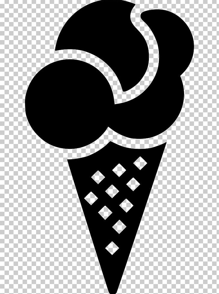 Ice Cream Sorbet Computer Icons Food PNG, Clipart, Black, Black And White, Computer Icons, Cone, Cook Free PNG Download