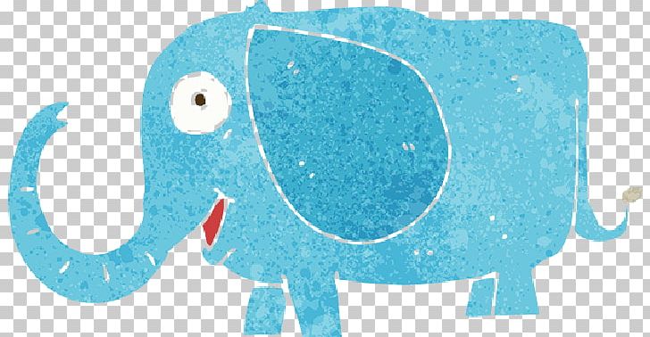 Asian Elephant Drawing PNG, Clipart, Animation, Art, Arts, Asian Elephant, Blue Free PNG Download