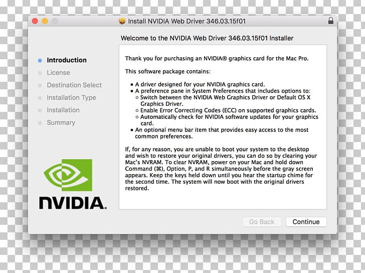 download nvidia drivers for mac os x