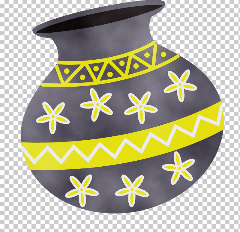 Yellow Vase PNG, Clipart, Happy Pongal, Paint, Pongal Festival, Vase, Watercolor Free PNG Download