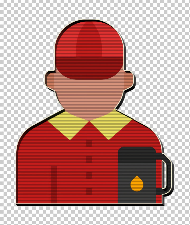 Gas Station Attendant Icon Jobs And Occupations Icon PNG, Clipart, Cartoon, Gas Station Attendant Icon, Headgear, Jobs And Occupations Icon, Red Free PNG Download