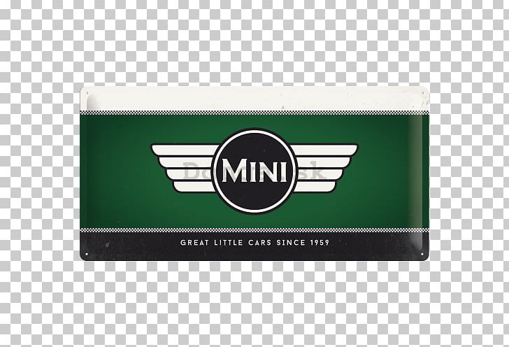 MINI Cooper Car Mini Moke Mini Clubman PNG, Clipart, Brand, Car, Cooper, Enamel Sign, Green Free PNG Download