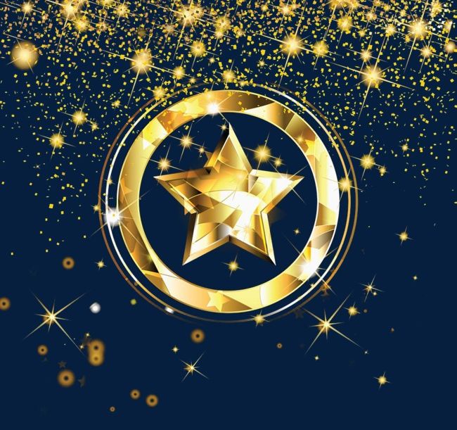 Golden Luminous Ring Five-pointed Star PNG, Clipart, Aperture, Elements, Five Pointed, Five Pointed Clipart, Five Pointed Star Free PNG Download