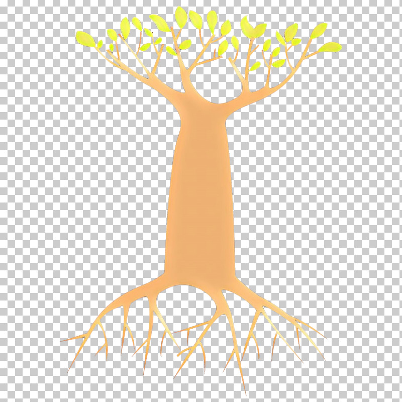 Tree Yellow Branch Deer Plant PNG, Clipart, Branch, Deer, Logo, Plant, Tree Free PNG Download