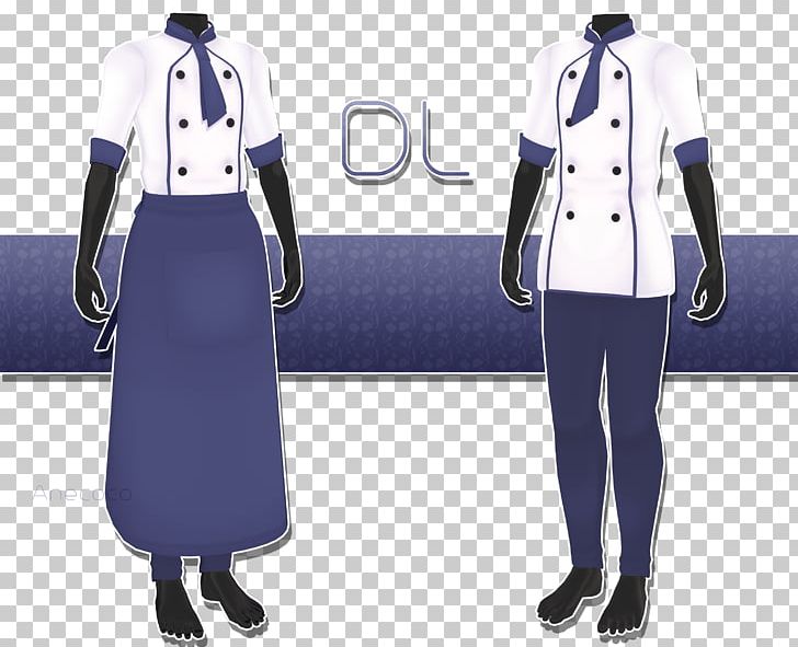 Clothing Chef's Uniform MikuMikuDance Hatsune Miku And Future Stars: Project Mirai PNG, Clipart, Art, Blue, Chef, Chefs Uniform, Clothing Free PNG Download