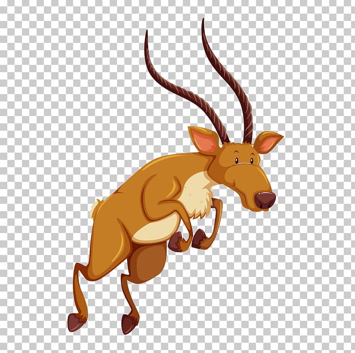Antelope Cartoon Illustration PNG, Clipart, Antler, Art, Broken Glass, Carnivoran, Cattle Like Mammal Free PNG Download