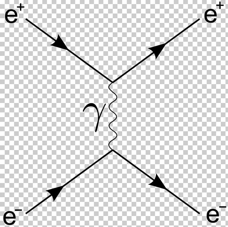 Feynman Diagram Bhabha Scattering Subatomic Particle Electron–positron Annihilation PNG, Clipart, Angle, Area, Beak, Bhabha Scattering, Black Free PNG Download