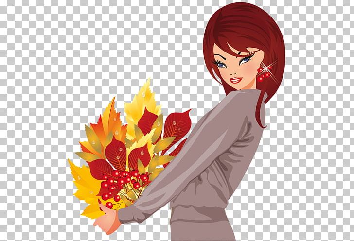 Golden Autumn Drawing Woman PNG, Clipart, Abscission, Anime, Art, Bea, Cartoon Free PNG Download