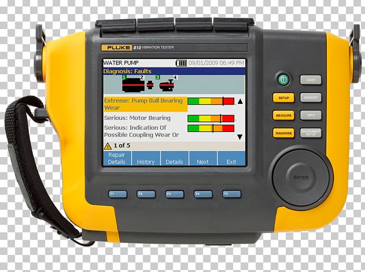 Multimeter Fluke Corporation Vibration Instrumentation Troubleshooting PNG, Clipart, Communication, Current Clamp, Display Device, Electronics, Electronics Accessory Free PNG Download