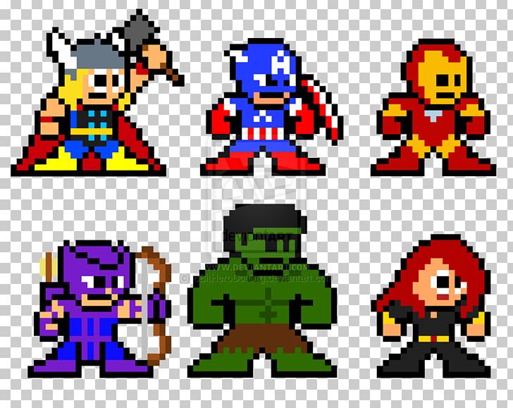 YouTube Thor Pixel Art Marvel Comics Marvel Cinematic Universe PNG, Clipart, 8 Bit, 8bit Color, Area, Art, Avengers Age Of Ultron Free PNG Download