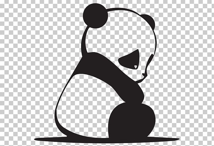 Giant Panda Bear Silhouette Drawing PNG, Clipart, Art, Artwork, Bear, Black, Black And White Free PNG Download